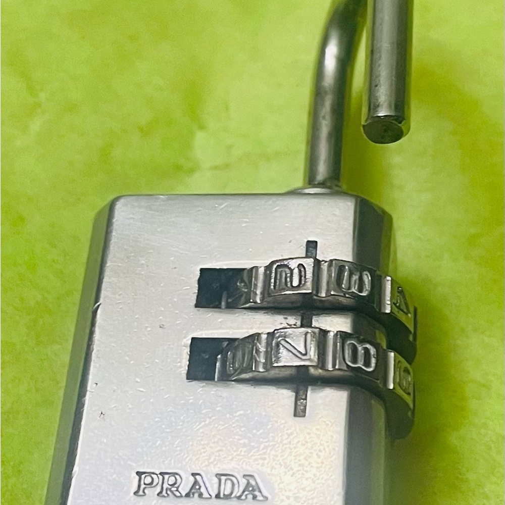 Prada Authentic Vintage Silver Combination Padlock - image 2